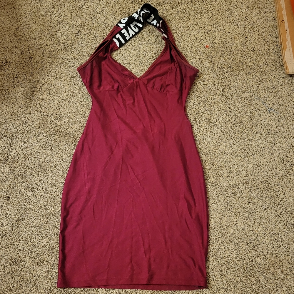 Maroon Bodycon Dress sz Medium